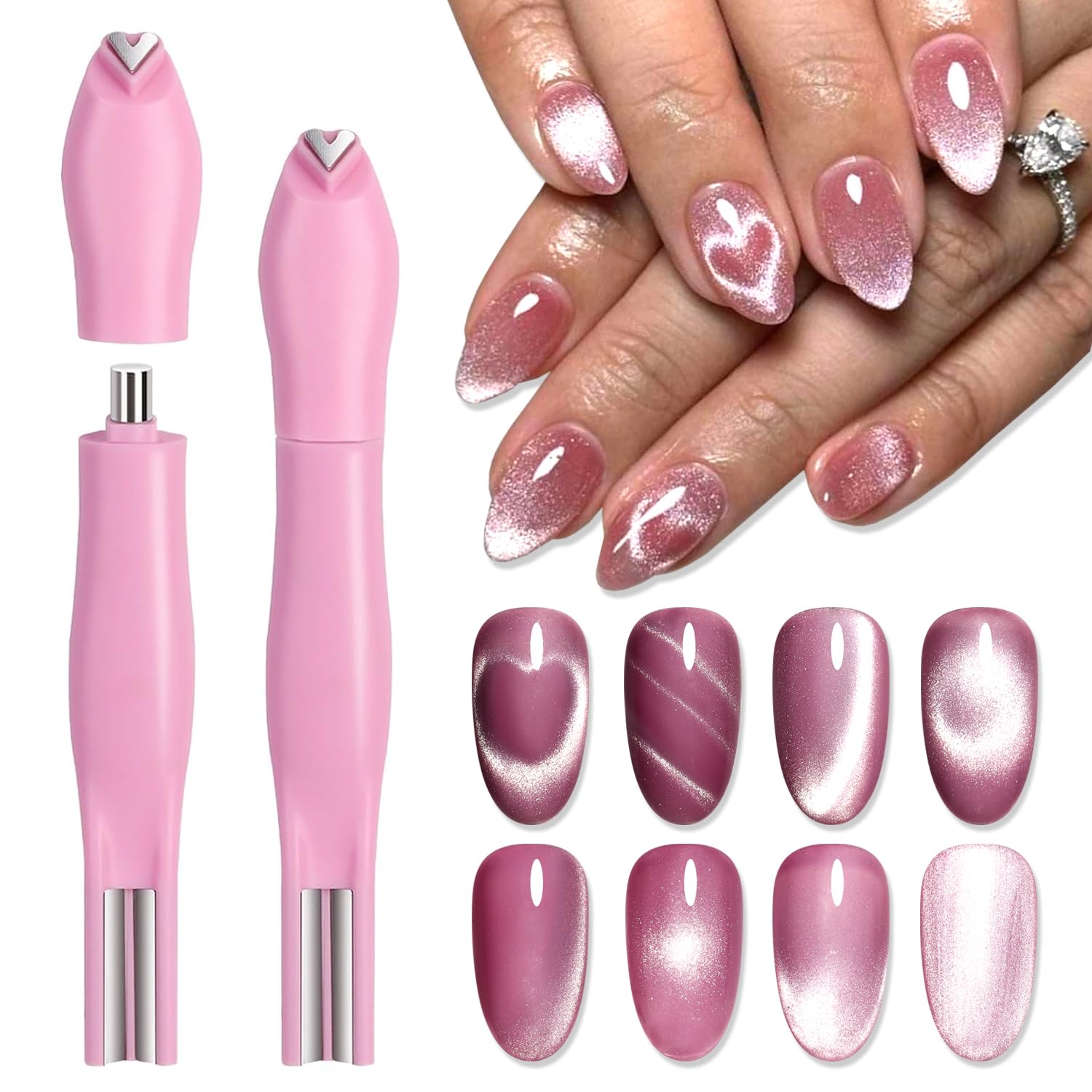 Detalle de SUTOKAKA Cat Eye Nail Magnet, 3-in-1