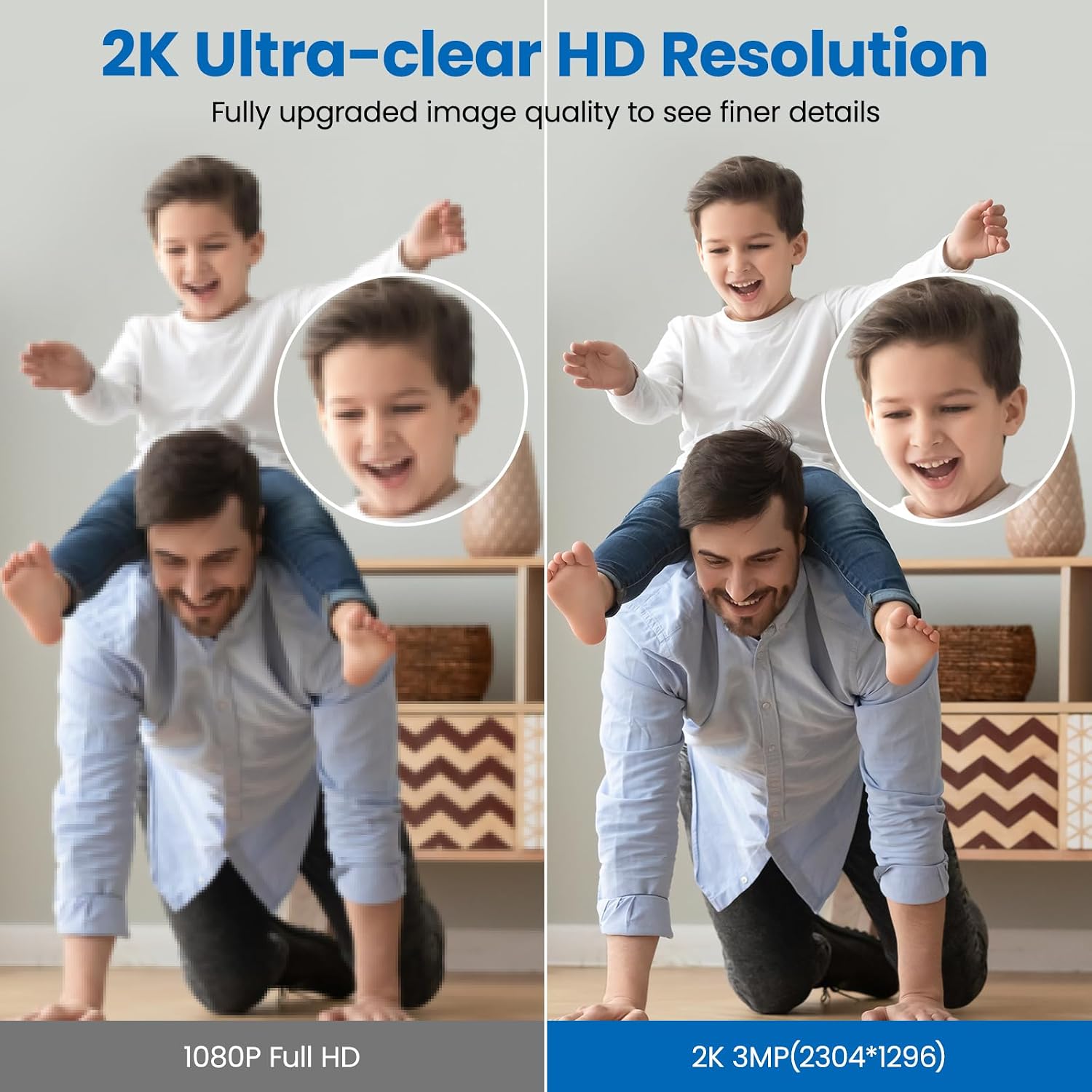 Detalle de Cinnado Pet Camera 2K Dog Camera — Indoor PTZ Security with Motion Tracking and 2‑Way Talk