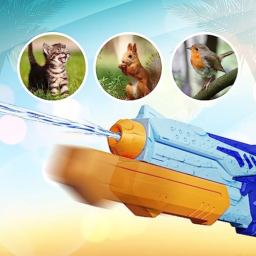 Detalle de MOZOOSON Pistola de Agua Niños 2 Pack – Soaker de gran capacidad y alcance
