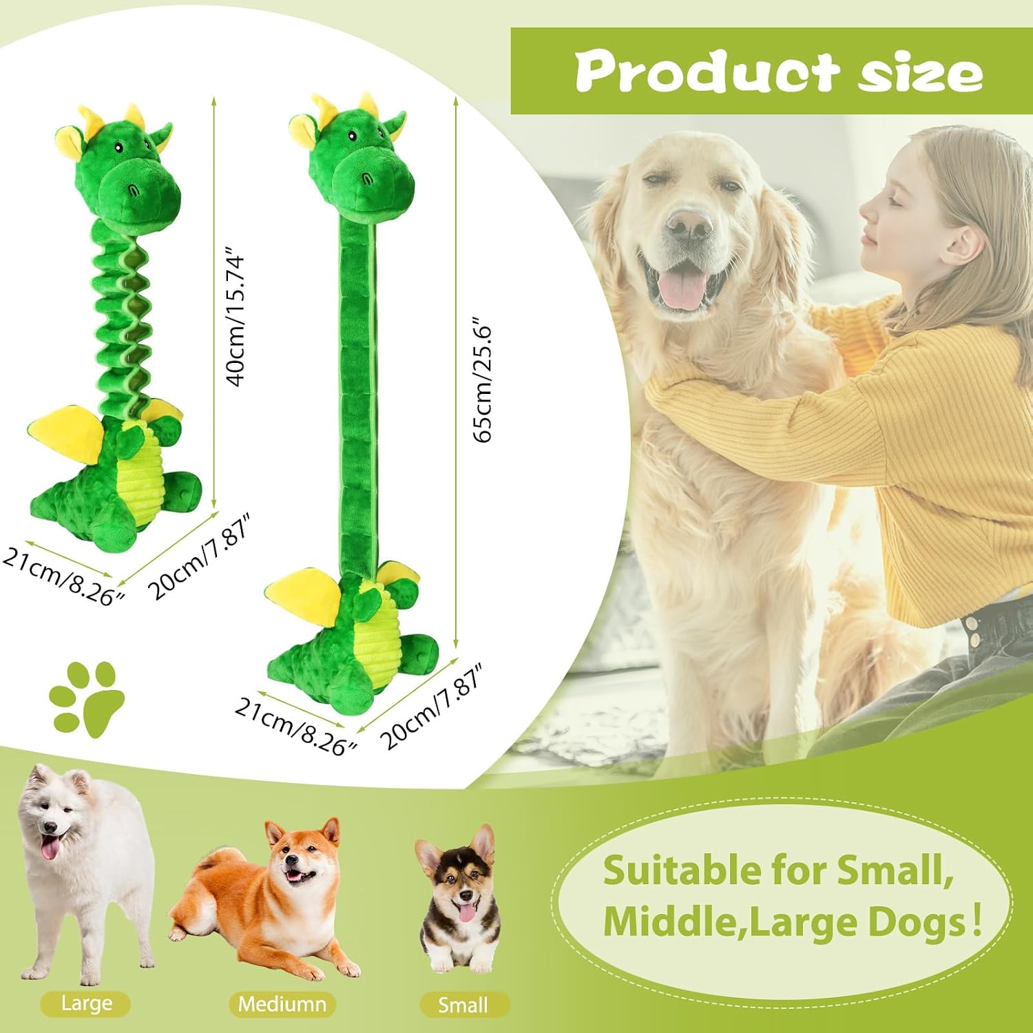 Detalle de Eneston Plush Squeaky Dog Toy