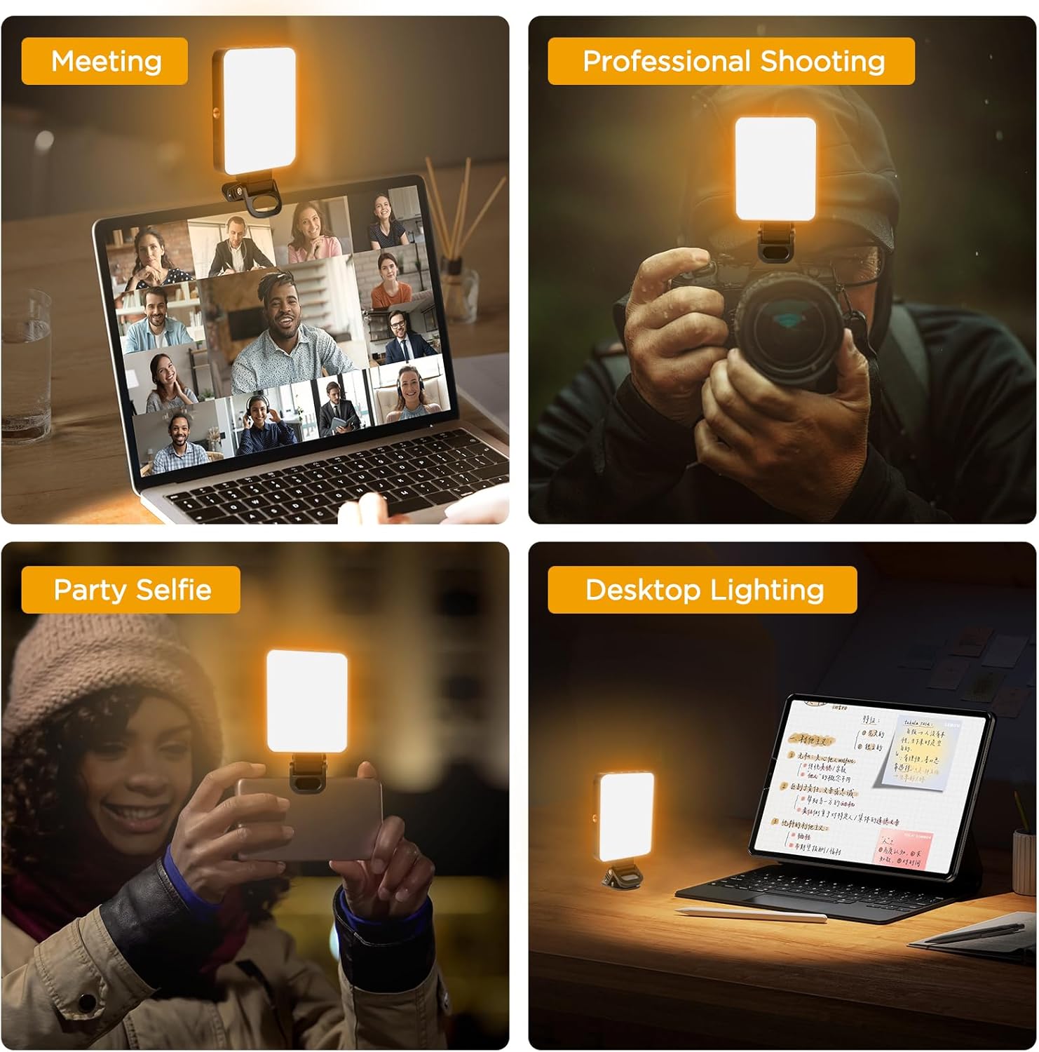 Thumbnail 5 de AiQInu Luce per Video 128 LED: illuminazione versatile per foto, video e videochiamate