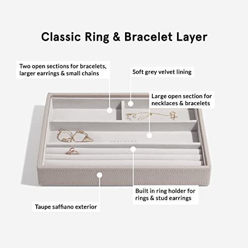 Thumbnail 6 de Stackers Taupe Classic Set of 6 – Customisable Jewellery Box for Growing Collections