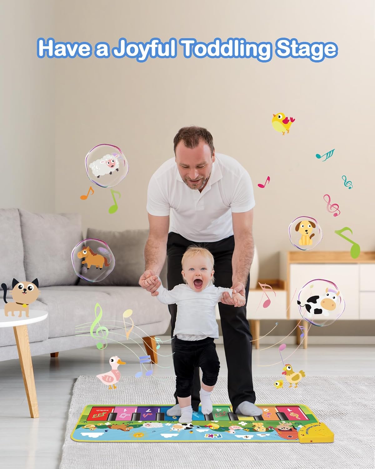 Thumbnail 5 de FOKI Floor Piano Mat for Toddlers, Age 1–5 🎹