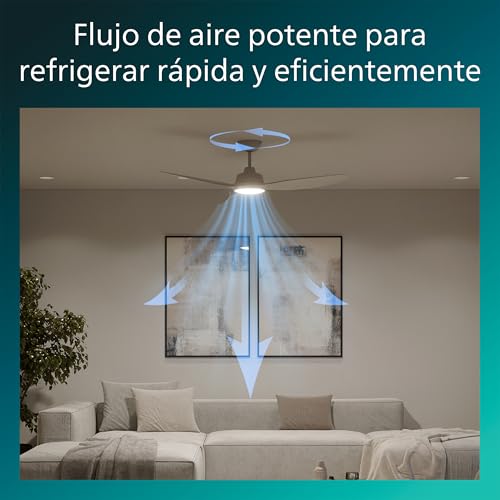 Thumbnail 2 de Philips Olas Ventilador de Techo con Luz LED de 132 cm | 2650 lúmenes, luz ajustable 3000–6500 K, mando a distancia