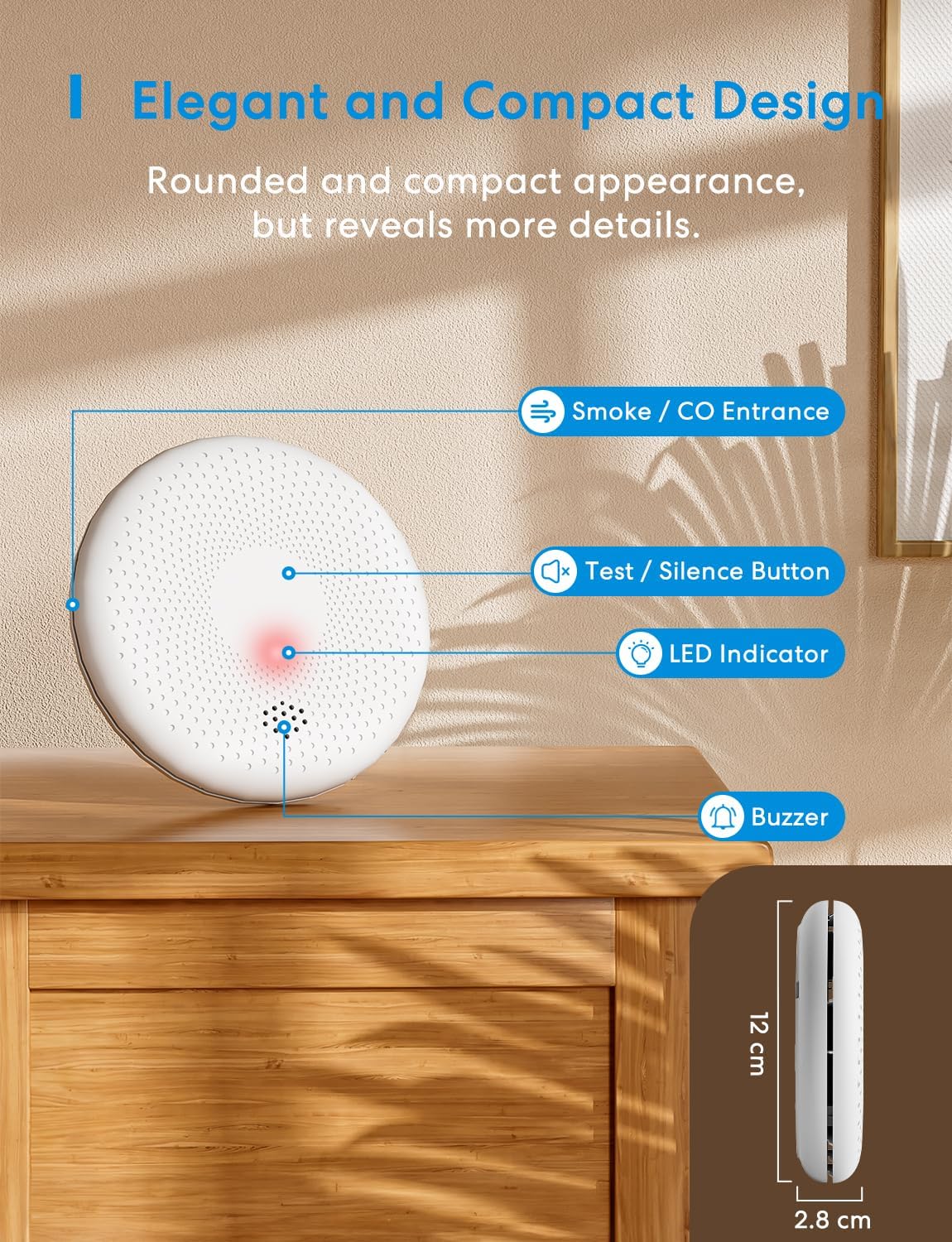 Thumbnail 6 de Meross Carbon Monoxide Detector 10‑Year