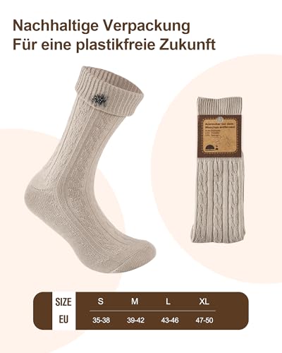Thumbnail 6 de Effeet Kurze Trachtensocken für Herren & Damen – 1 Paar mit Edelweiß-Anstecker