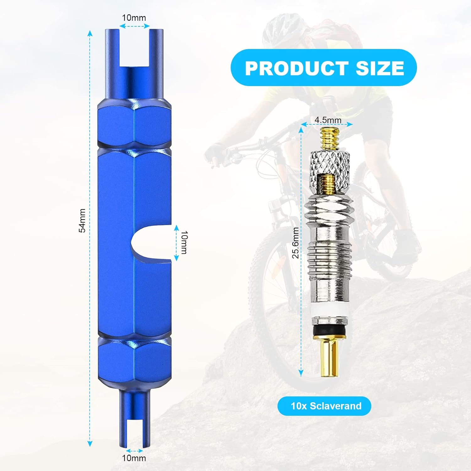 Detalle 2 de Flintronic 11 PCS Núcleo válvula bicicleta