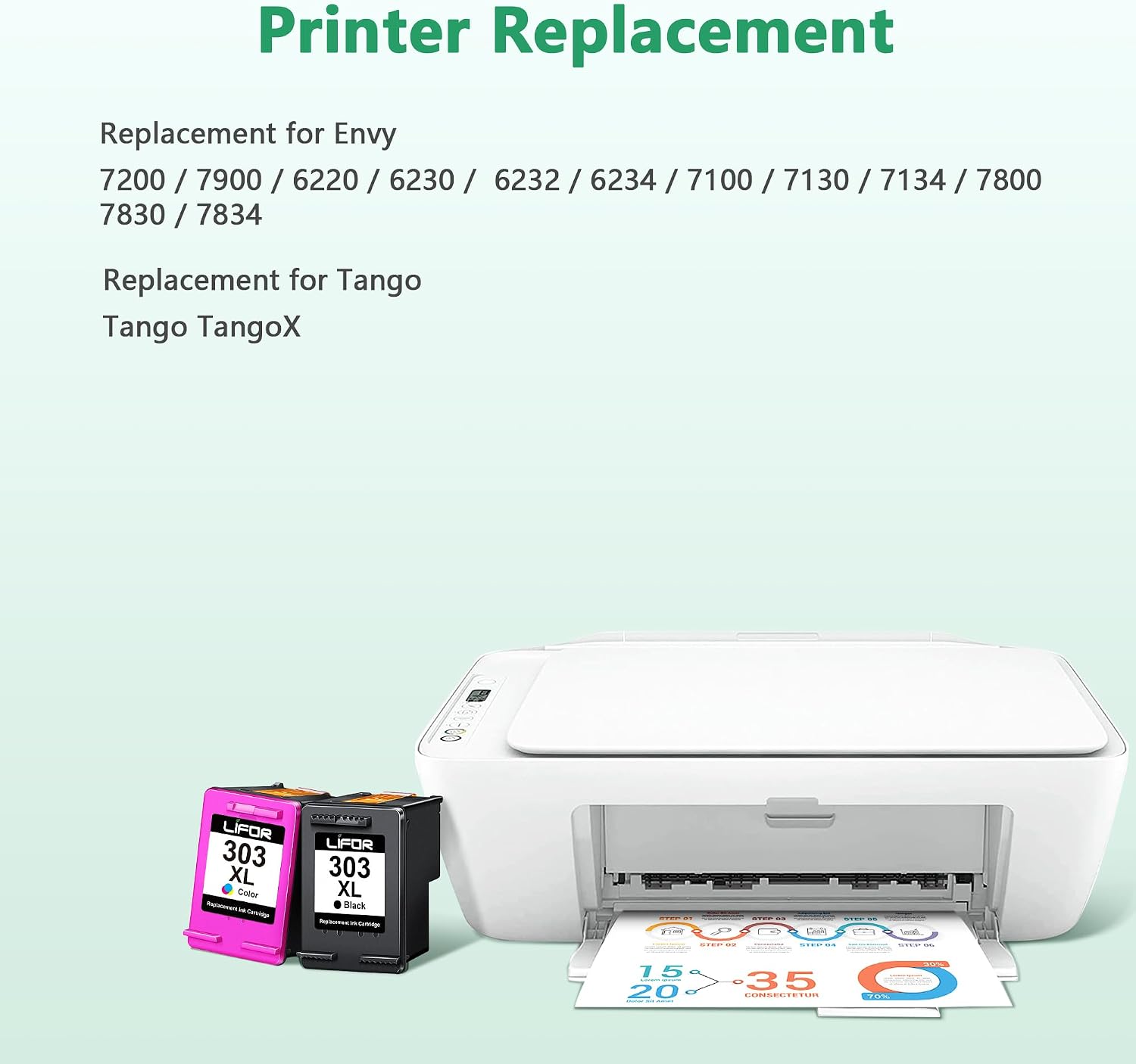 Thumbnail 1 de LIFOR 303XL High‑Yield Ink Cartridges 2-Pack 🖨