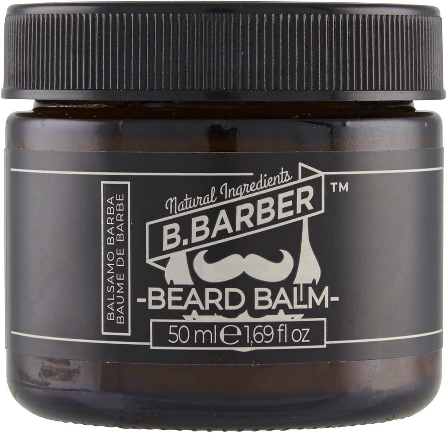 Detalle de B.BARBER Balsamo Barba Naturale Dermatologicamente Testato – 50 ml, Giallo