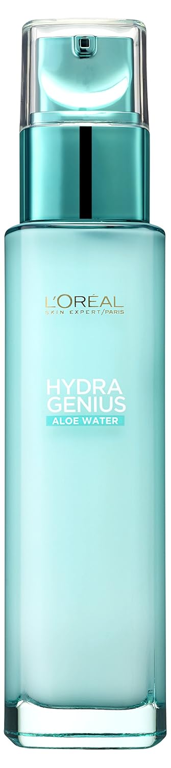 Thumbnail 3 de L’Oréal Paris Hydra Genius Aloe Water Feuchtigkeitsfluid (Aloe Water & Hyaluronsäure) für normale bis trockene Haut, 70 ml (2er-Pack)