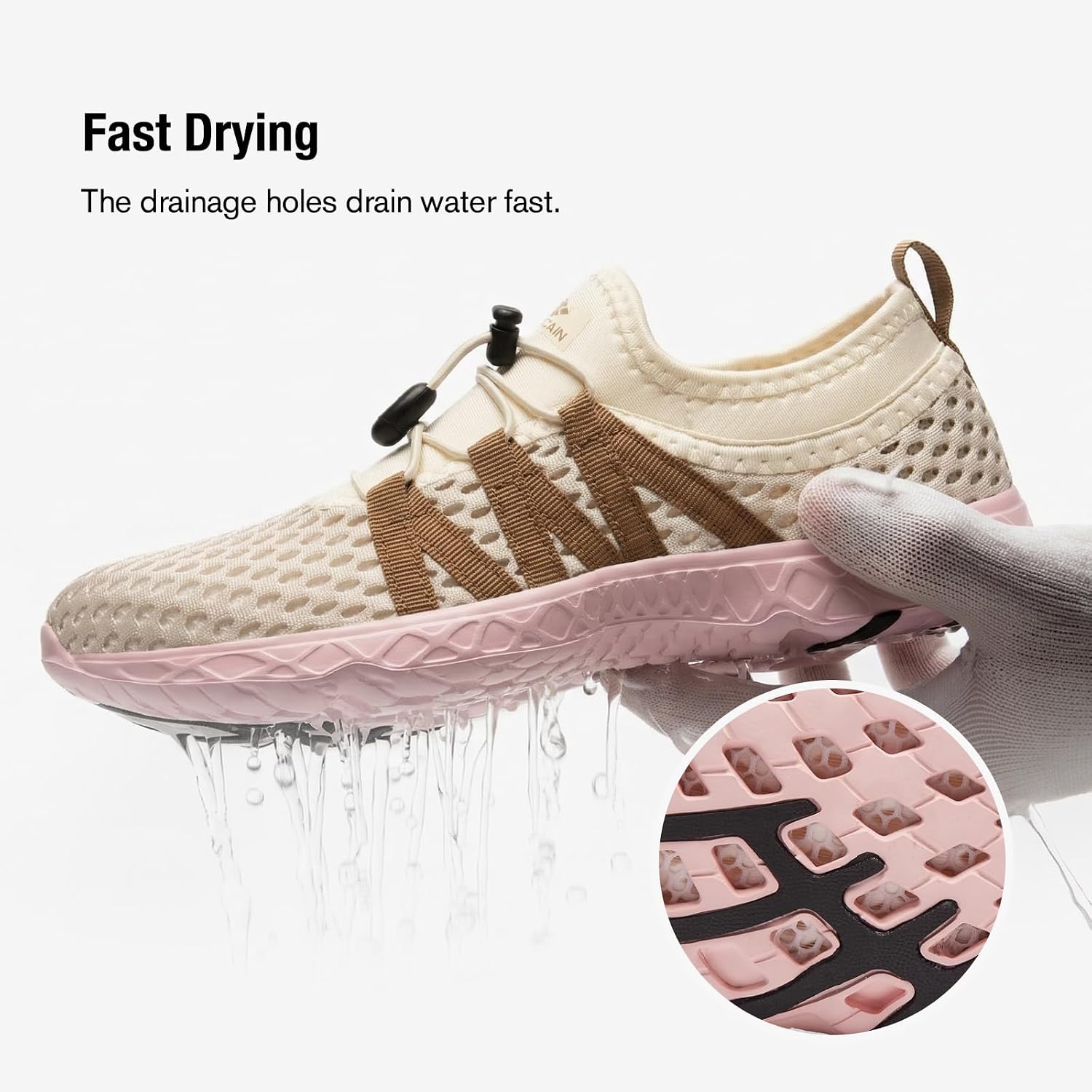Detalle de Aleader Women's Mesh Slip-On Water Shoes