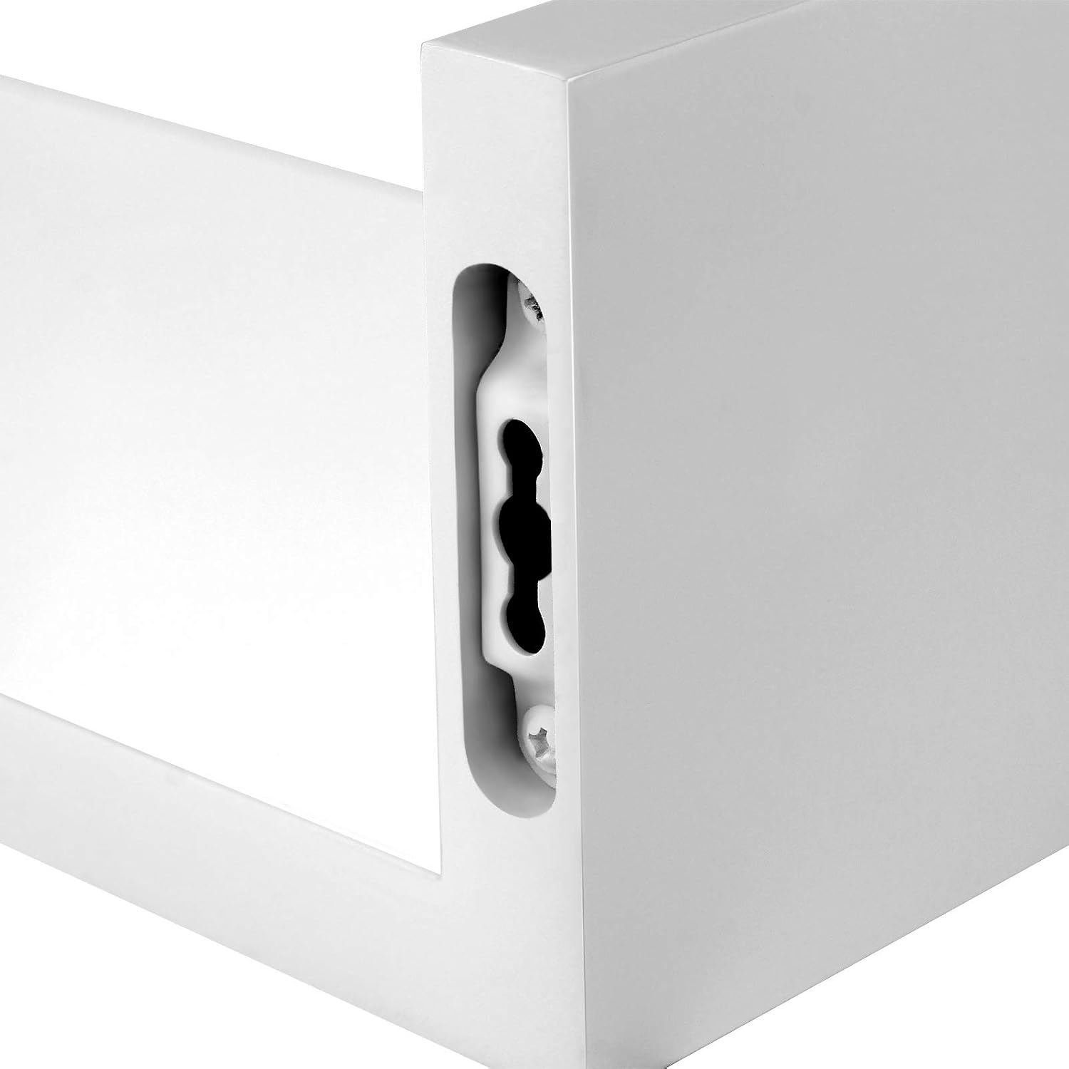 Thumbnail 6 de SONGMICS LWS40WT Floating Wall Shelves, Set of 3, White Gloss Finish