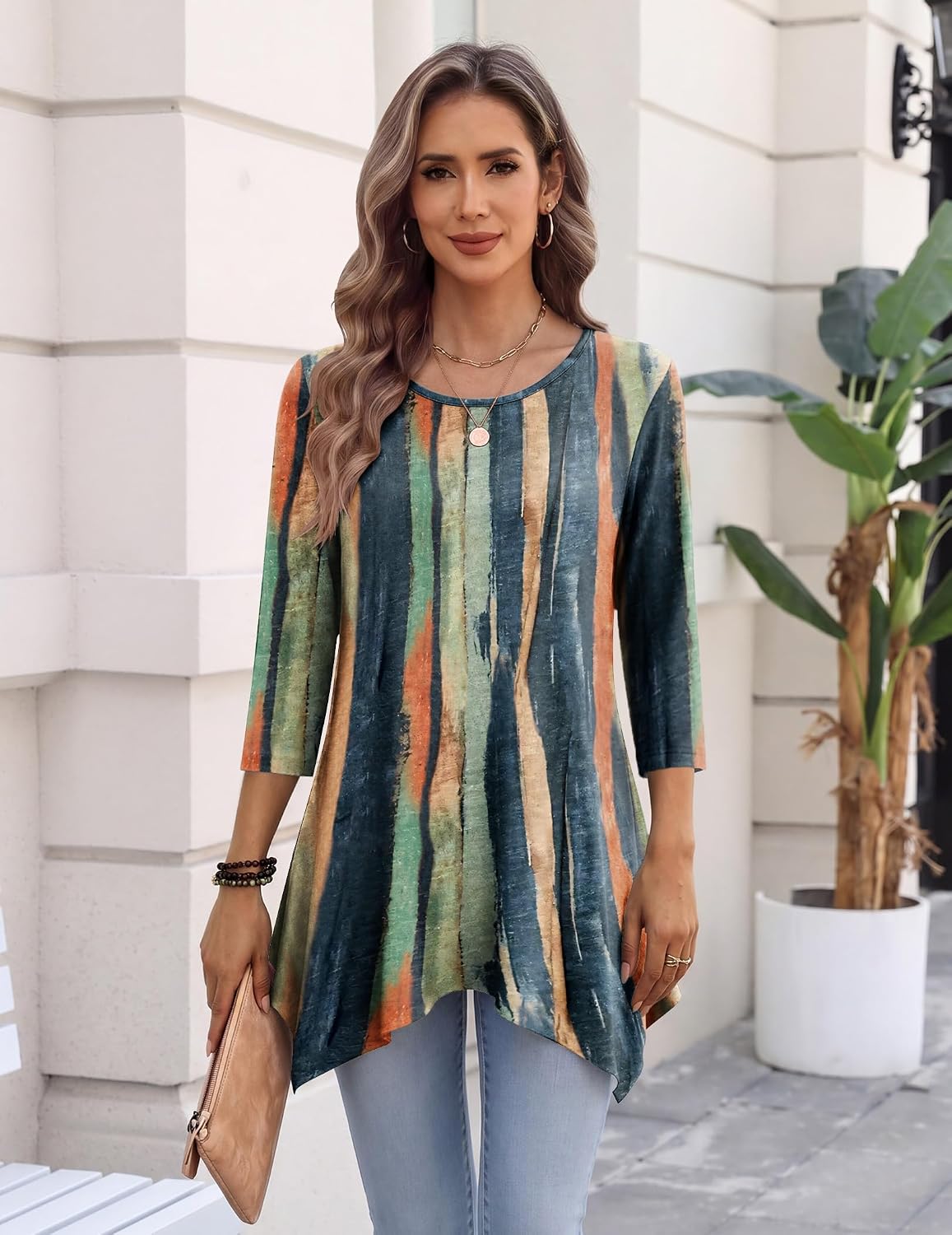 Detalle 2 de Zeagoo Women's Tunic Top, Polyester Blend