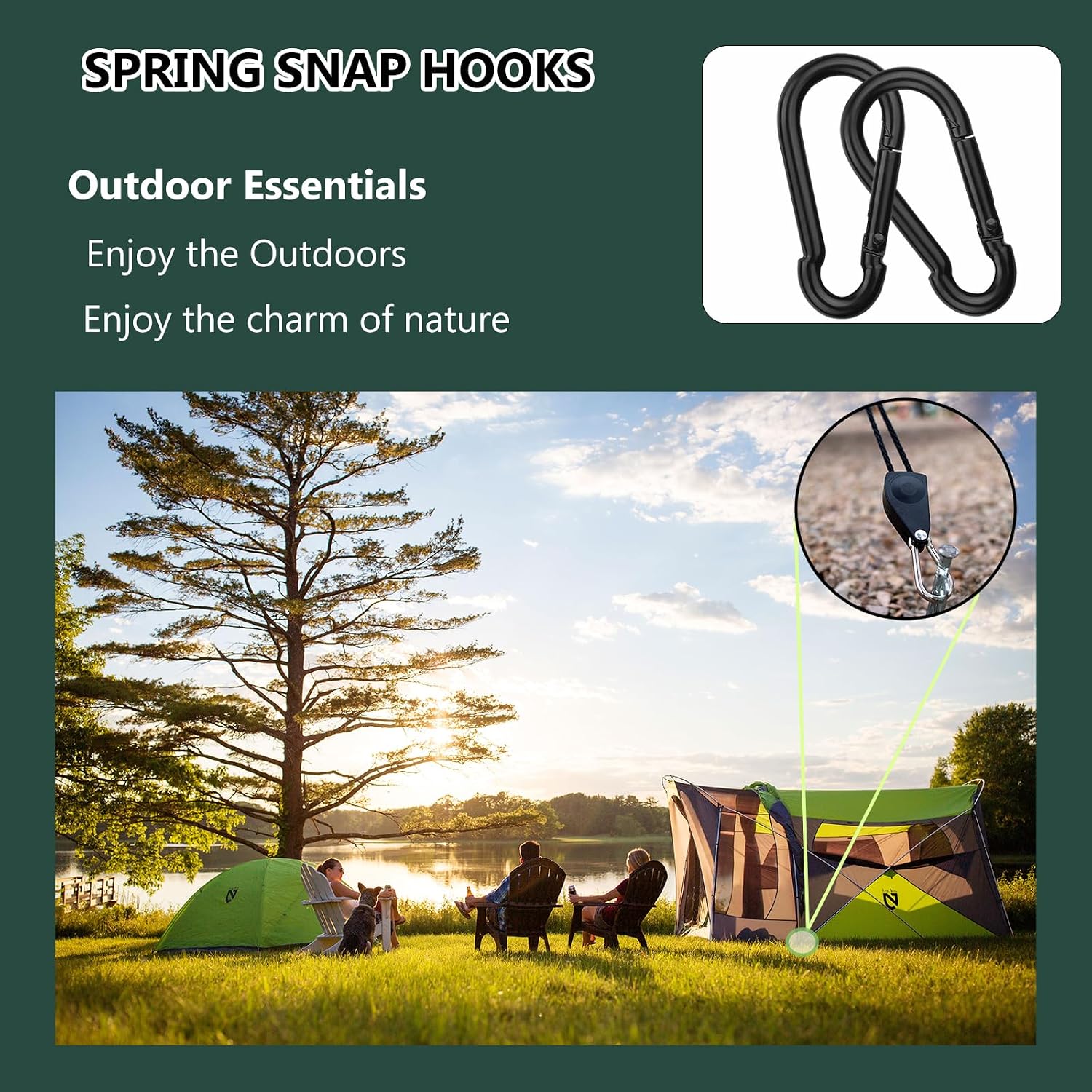 Detalle de Spring Snap Hook Carabiners, M4