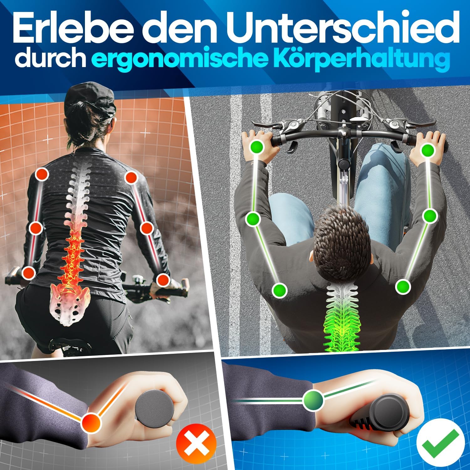 Thumbnail 3 de NEXTCOVER Fahrradgriffe Comfort-Grip Technologie