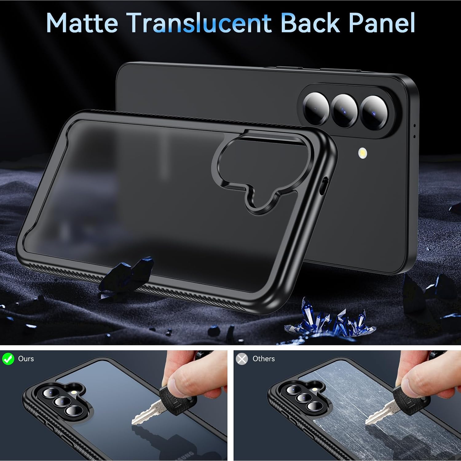 Thumbnail 5 de OWKEY Coque Galaxy A57 5G 360° TPU Noir