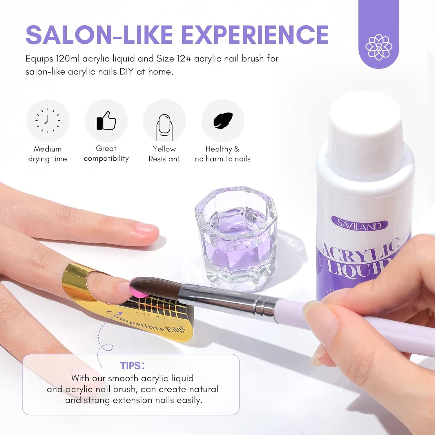 Detalle 2 de Saviland Acryl Nagelset 120ML Monomer