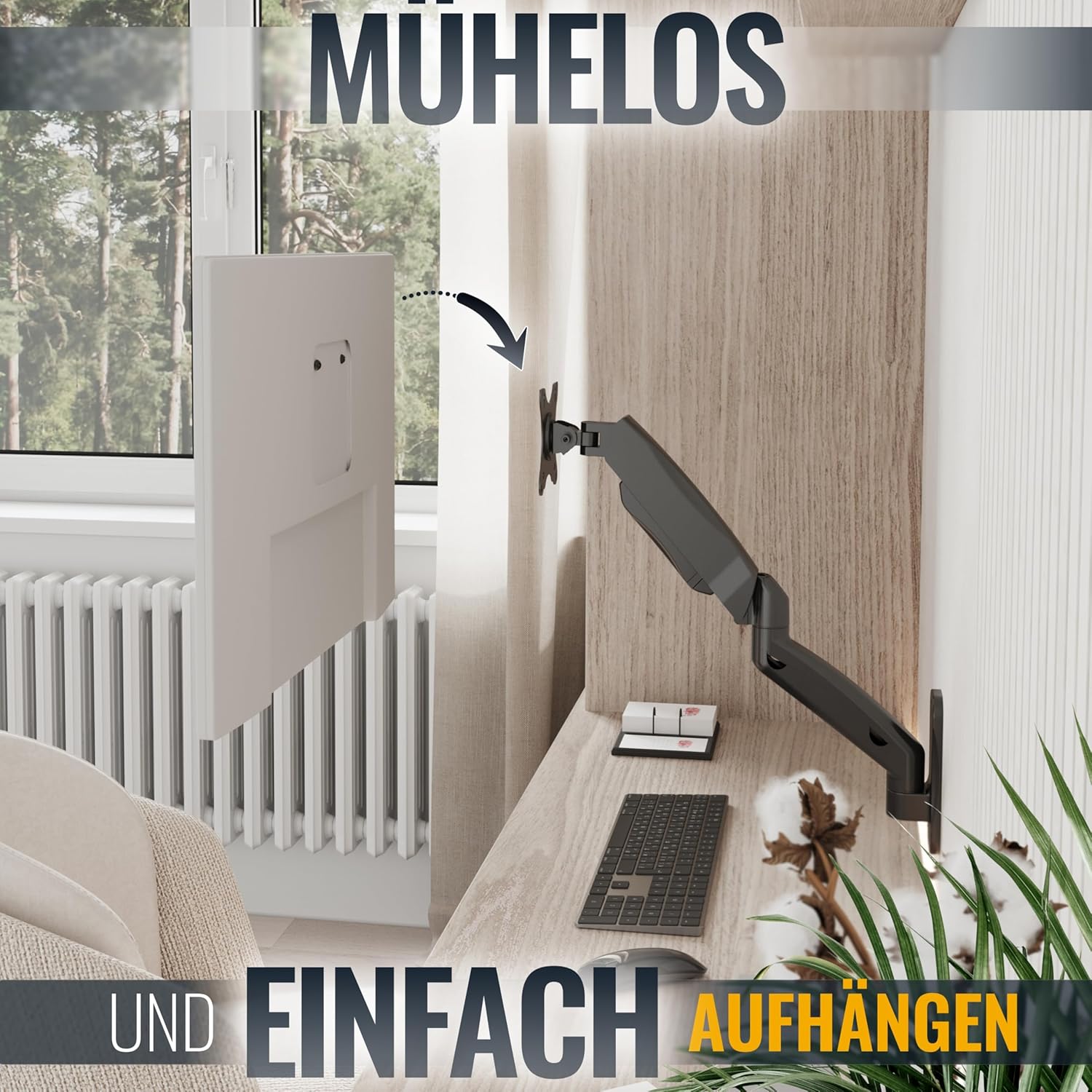 Thumbnail 1 de RICOO S4611 Monitorhalterung 13–34 Zoll 📺