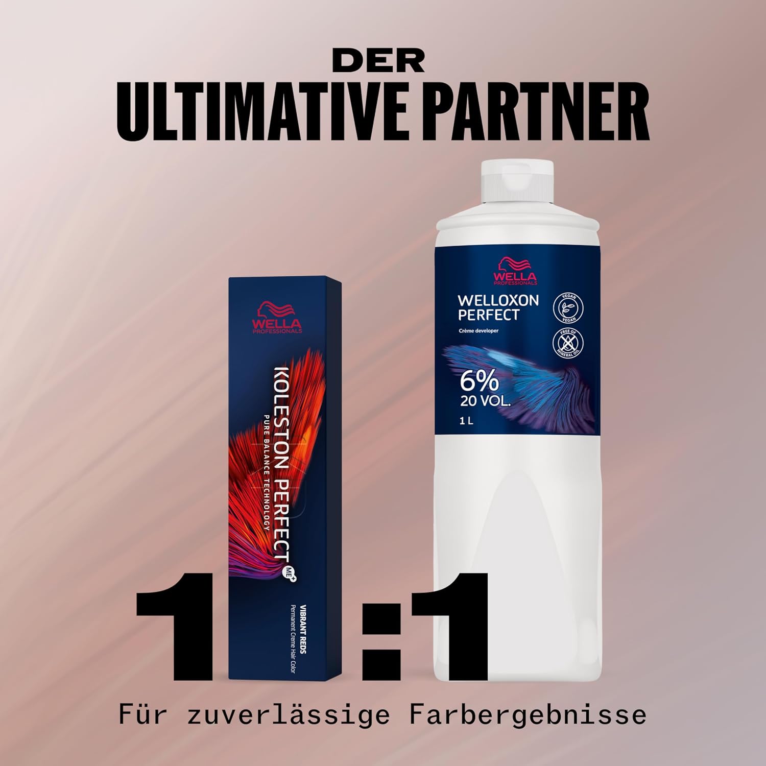 Detalle de Wella Professionals Koleston Perfect Vibrant Reds – Permanente Haarfarbe, 100% Grauabdeckung