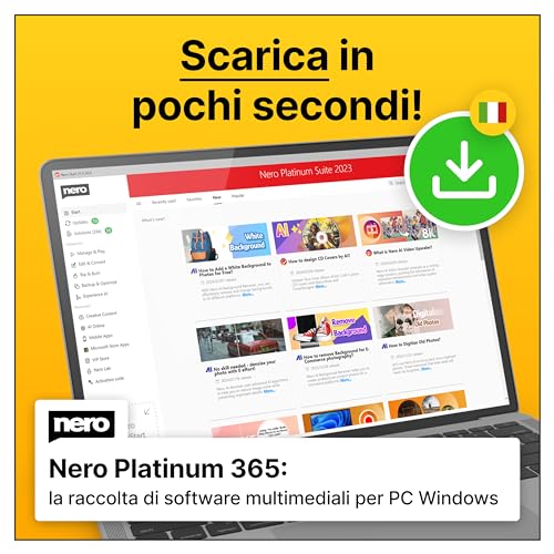 Detalle de Nero Platinum 365: Suite multimediale per foto/video, backup e ottimizzazione PC