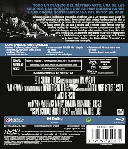 Detalle 2 de El Buscavidas (The Hustler) — Blu-ray de 1961 por Divisa Films
