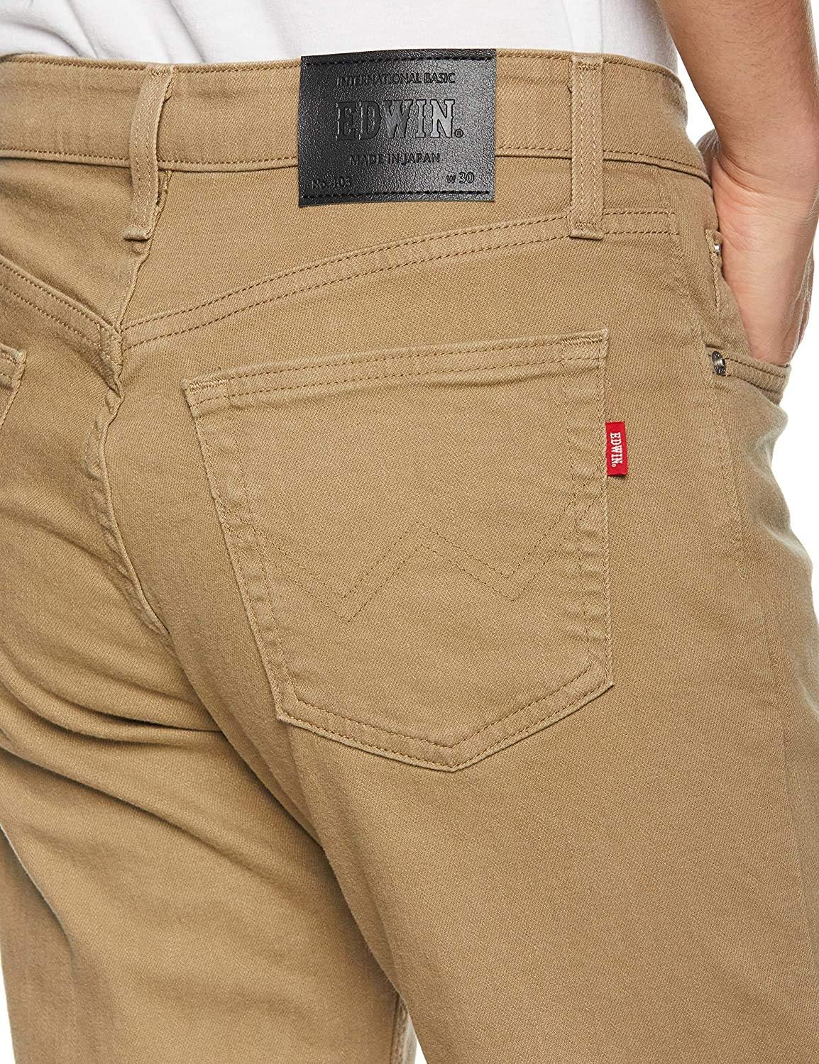 Detalle de EDWIN E403F INTERNATIONAL BASIC 403 FLEX メンズストレッチジーンズ ふつうのストレート・日本製