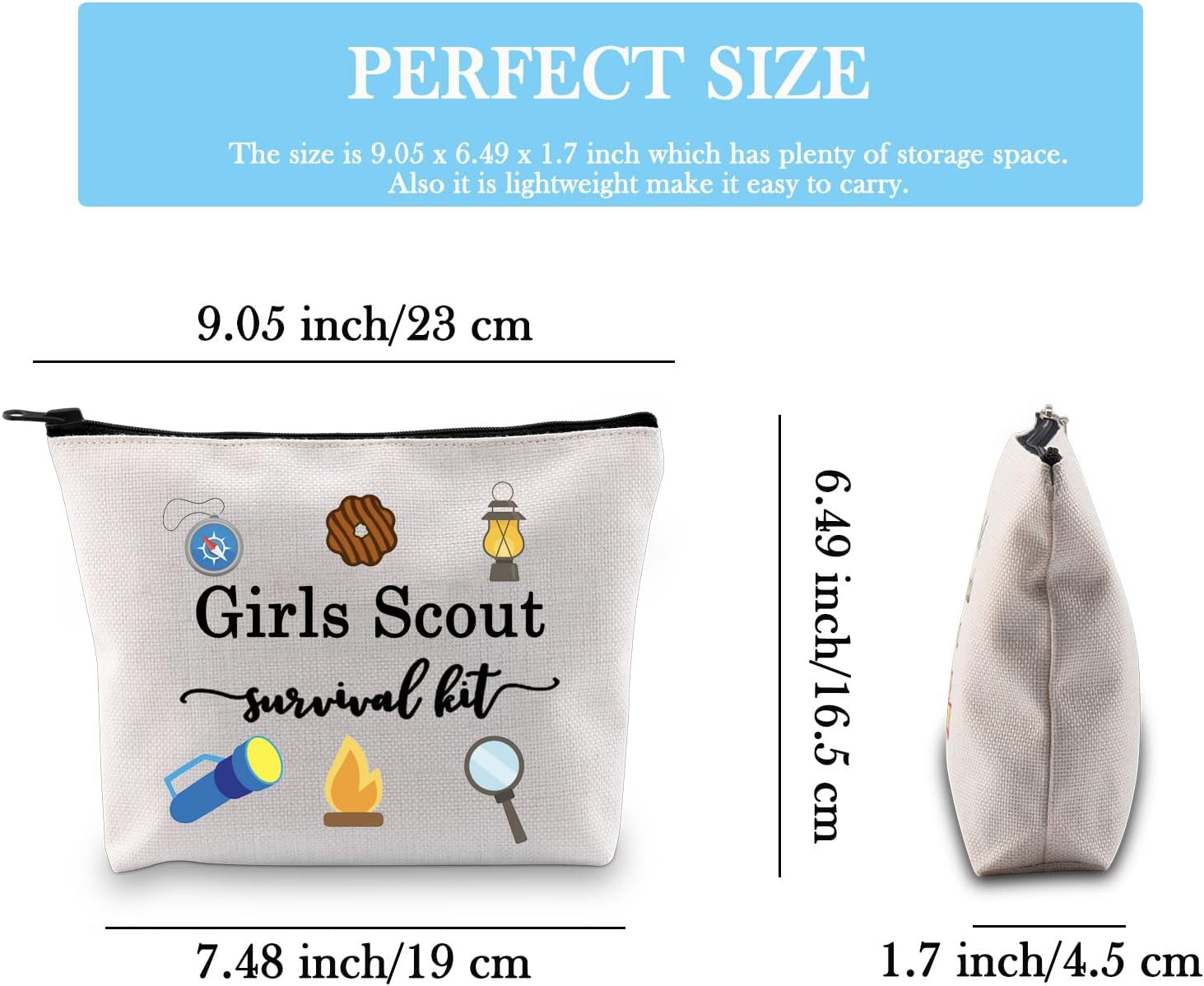 Detalle de Scout Leader Gift: Girls Scout Survival Kit Funny Zipper Pouch EU