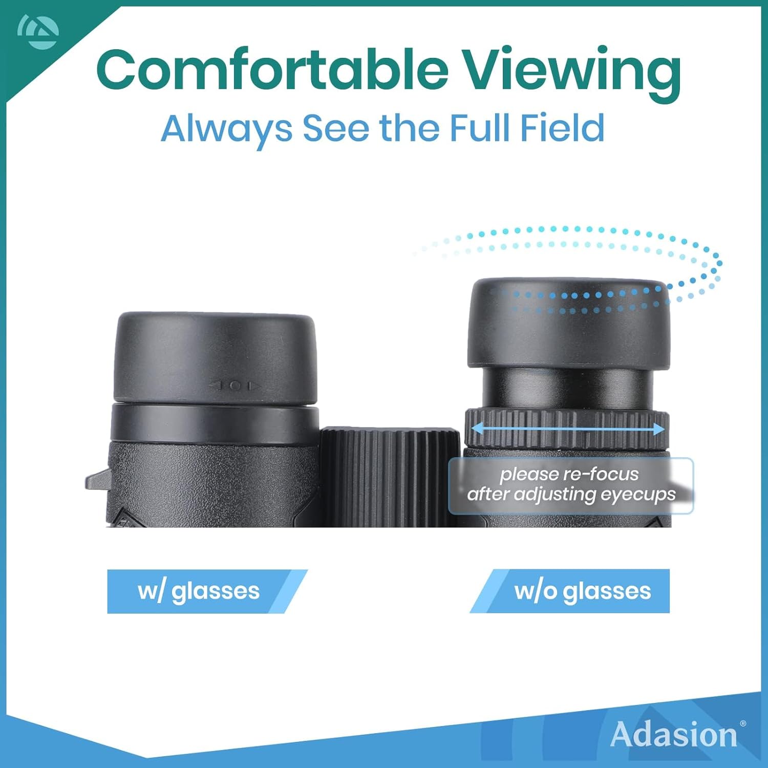 Thumbnail 5 de Adasion 12x42 HD Binoculars: Long-Range, Light & Weather-Ready with Phone Adapter