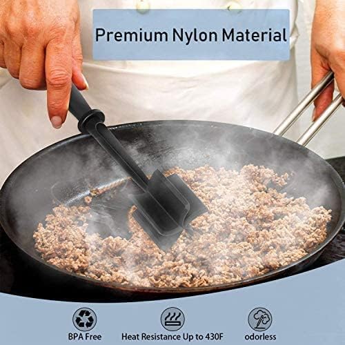 Detalle de Meat Chopper with 5 Curve Blades — Ground Beef Masher for Nonstick Pans (Heat-Resistant Nylon)