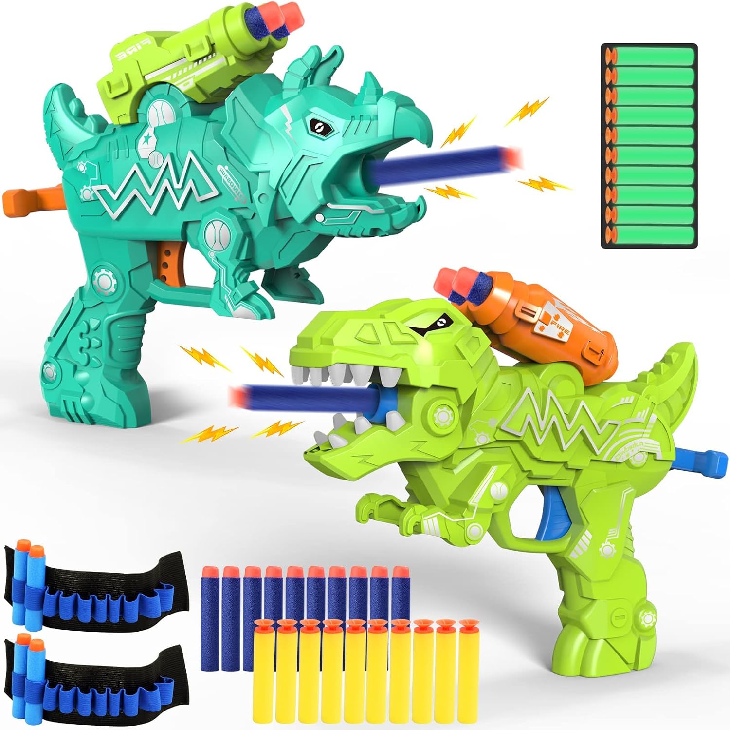 Thumbnail 6 de Dinosaur Foam Dart Blasters 2-Pack
