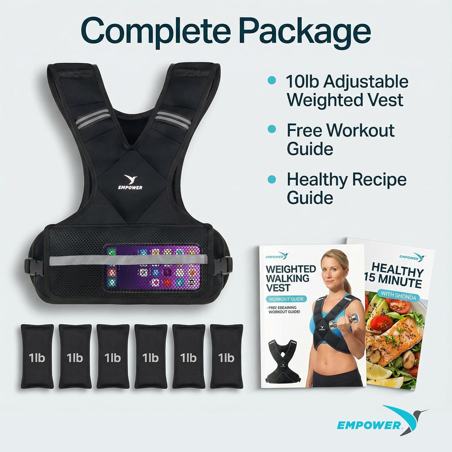 Thumbnail 6 de Empower Weighted Walking Vest 8 lb for Women ๐๏ธโ