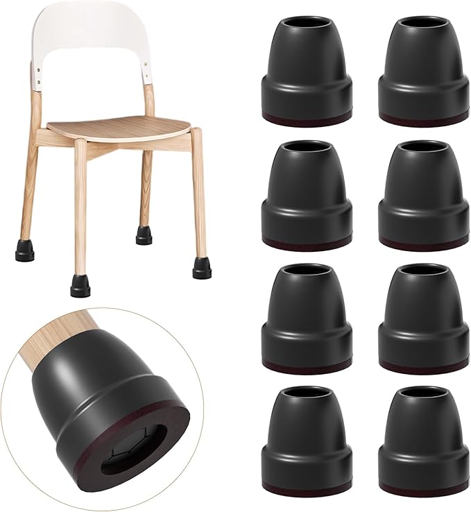 Ezprotekt Fundas para Patas de Silla 🪑, 8 Protectores de Silicona