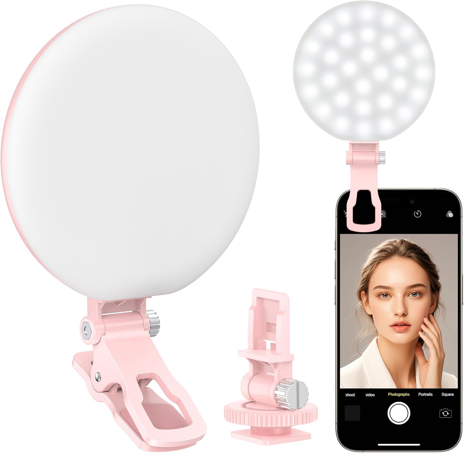 Thumbnail 6 de Anautin 60 LED Ring Light, Rechargeable 6500K