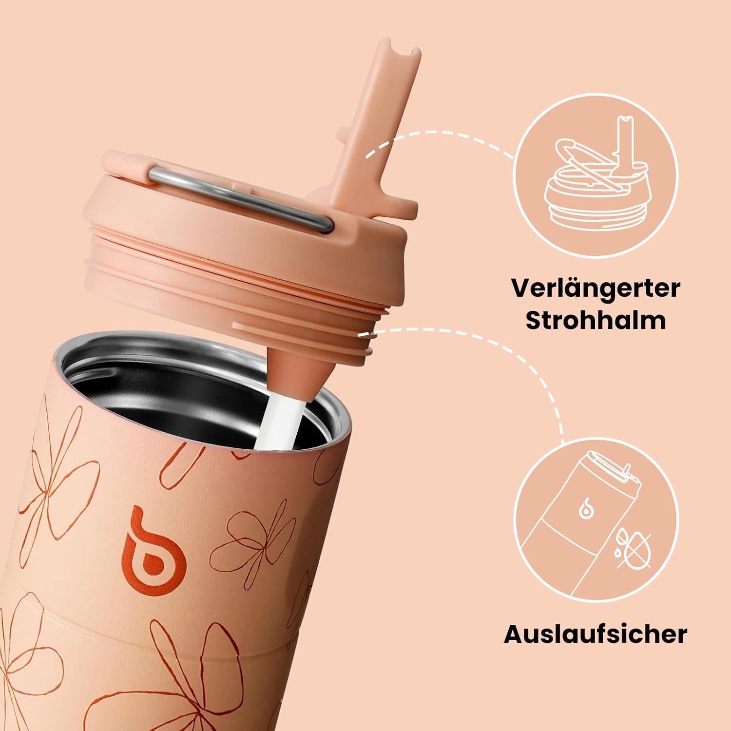 Thumbnail 4 de bottlebottle Edelstahl Trinkflasche 500 ml