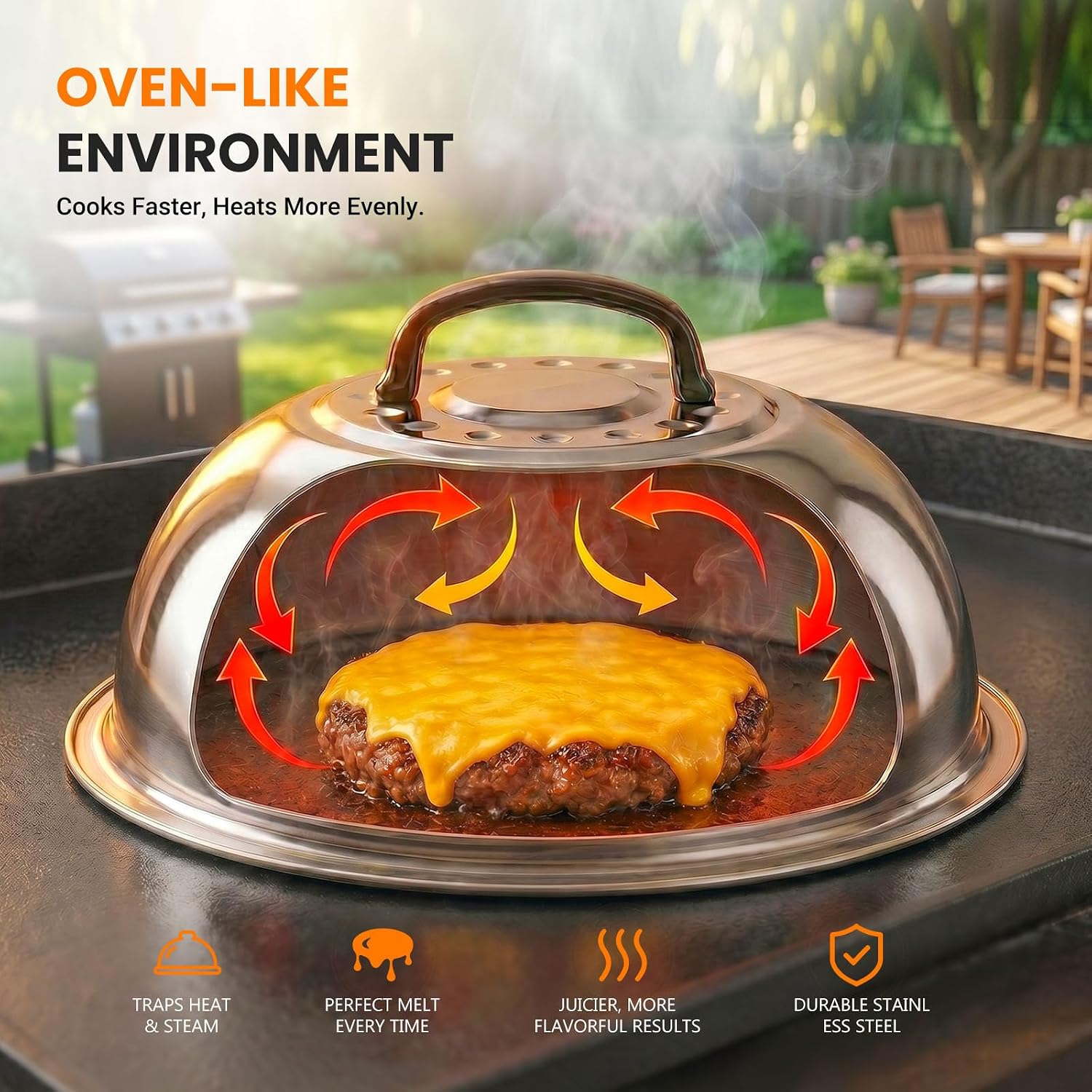 Detalle 2 de OVERMONT 31-Piece Set Griddle Accessories Kit with Stainless Steel Tools