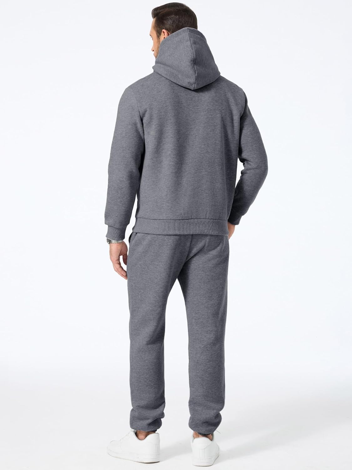 Thumbnail 2 de JMIERR Men’s 2-Piece Hoodie Sweatshirt & Joggers Sweatpants Set