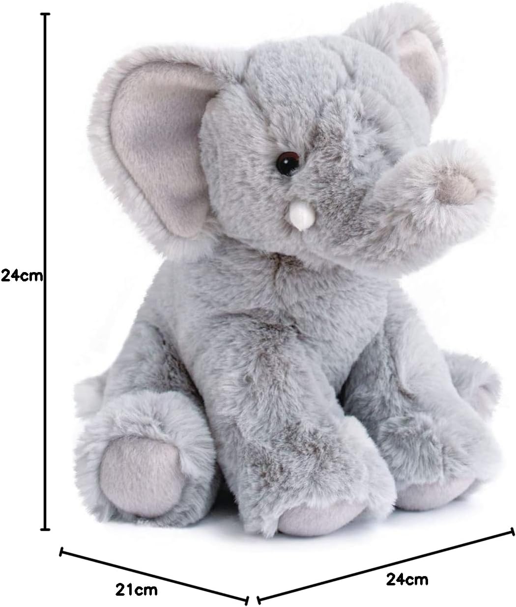Detalle 2 de Histoire d'ours HO2901 Elephant'dou – grå mjukiselefant, 25 cm
