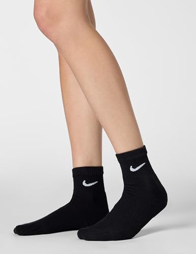 Detalle de Nike SX7669-010 Everyday Cushioned Calzini Uomo Black/White – Comfort e Dri-FIT per l’uso quotidiano