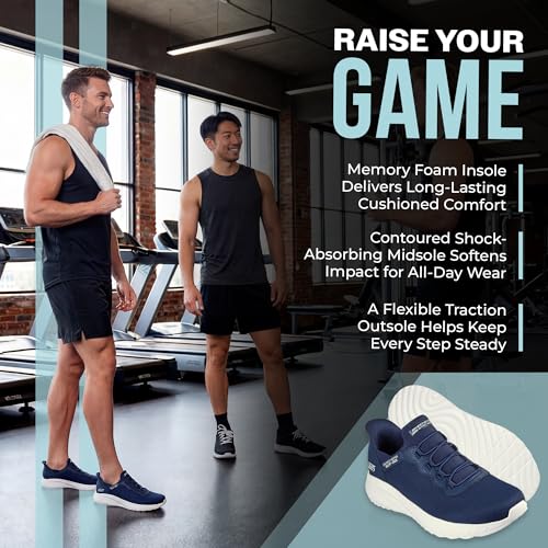 Thumbnail 2 de Skechers Men's Bobs Squad Chaos Daily Hype Trainer – Navy (UK 9)