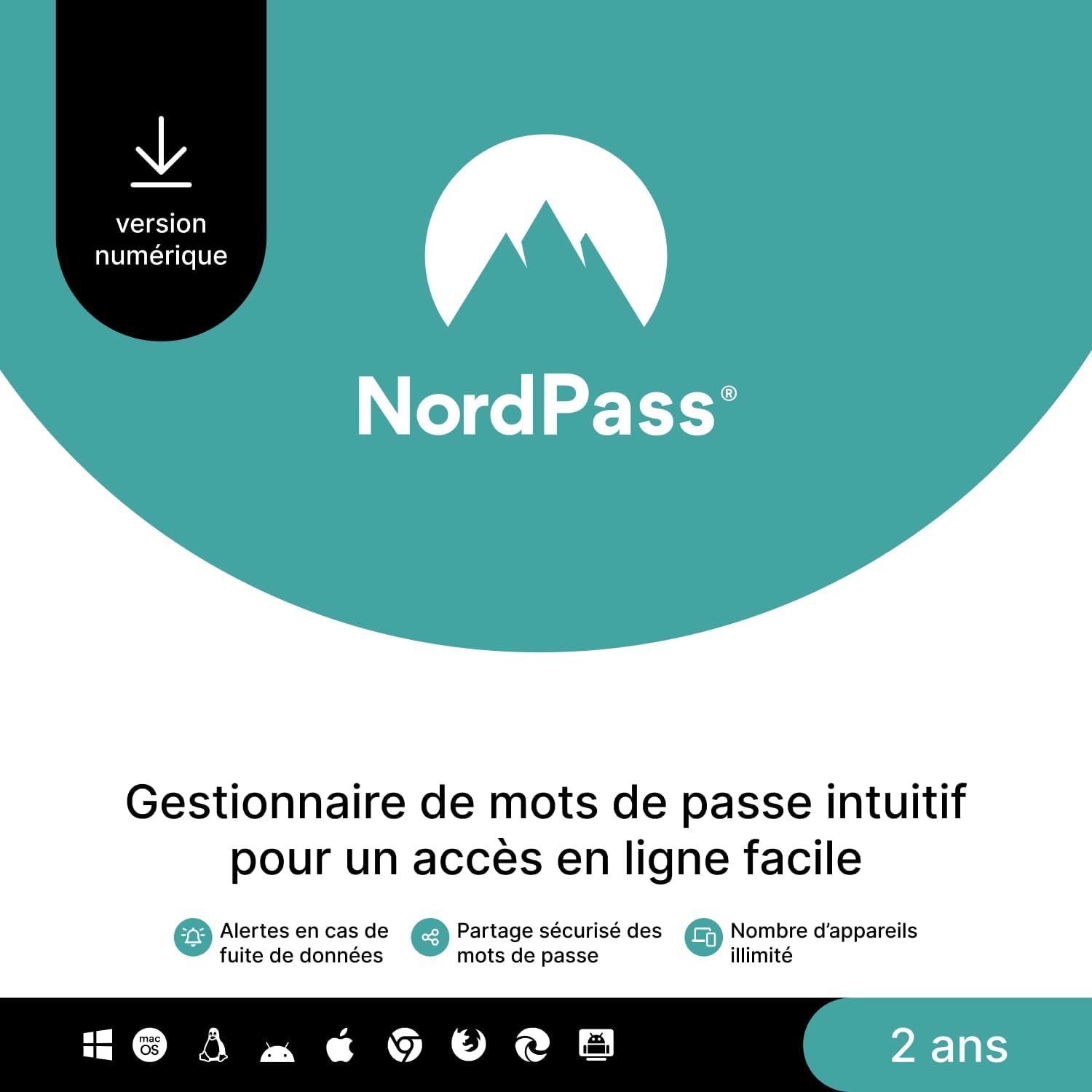 Thumbnail 1 de NordPass Premium – Gestionnaire de mots de passe (1 an) par NordVPN