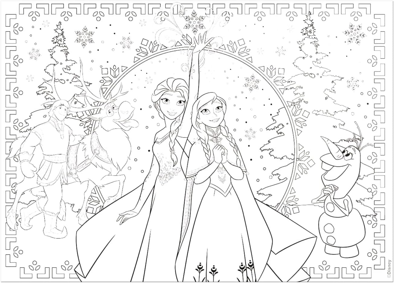 Detalle 2 de Liscianigiochi 52981 – puzzle Disney Kraina lodu, 250 elementów, 50 × 35 cm