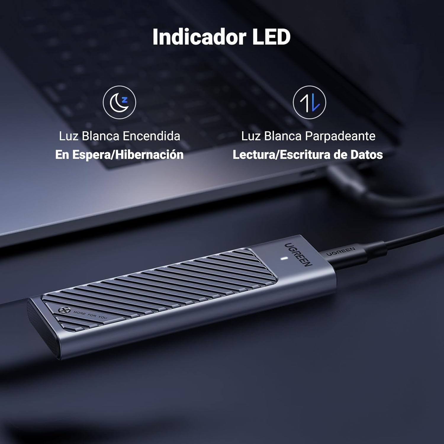 Thumbnail 5 de UGREEN Caja SSD M.2 NVMe USB-C 🚀 Compatible 970 EVO Plus, 980 Pro
