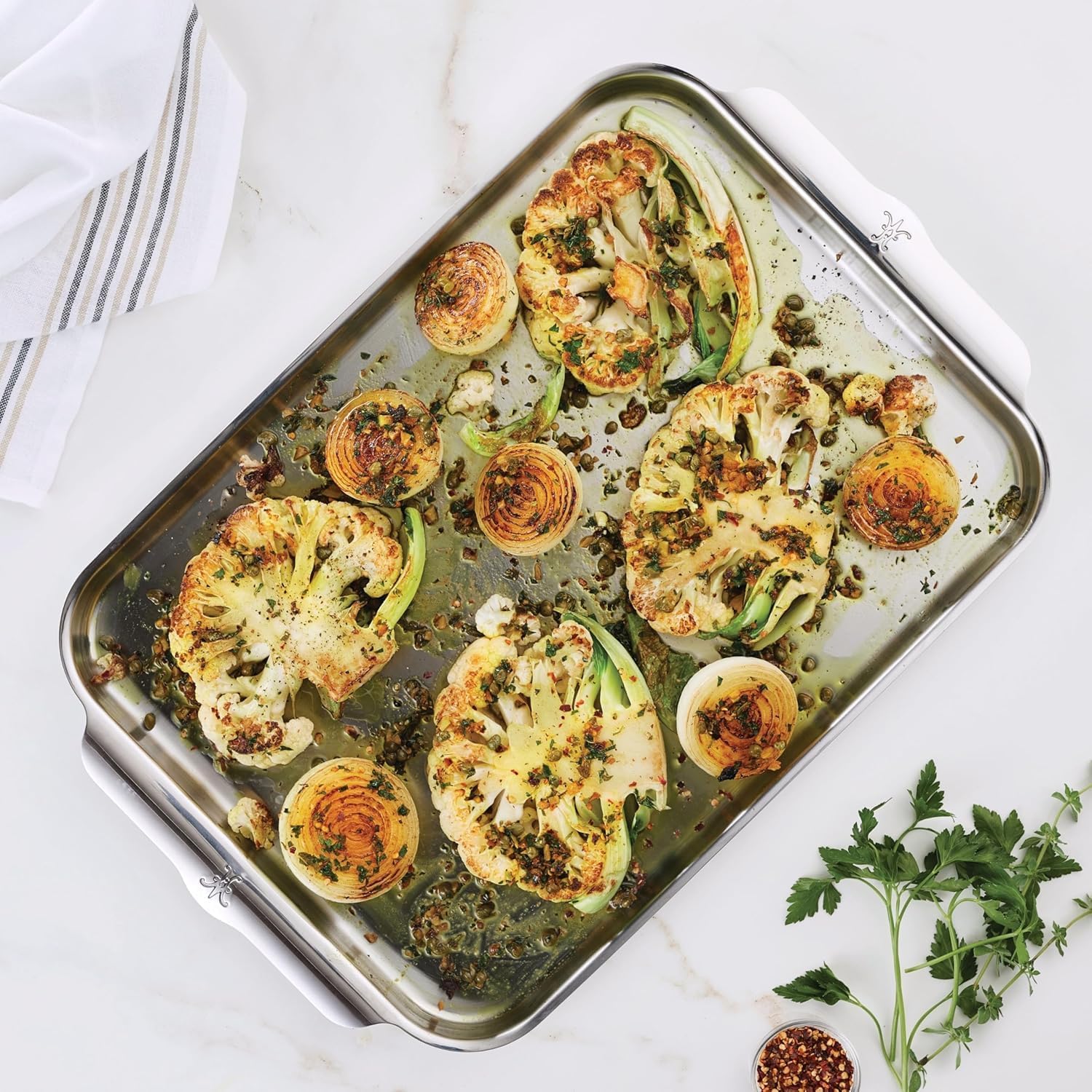 Thumbnail 5 de Hestan OvenBond Collection 13" x 18" Tri-Ply Clad Stainless Steel Half Sheet Pan