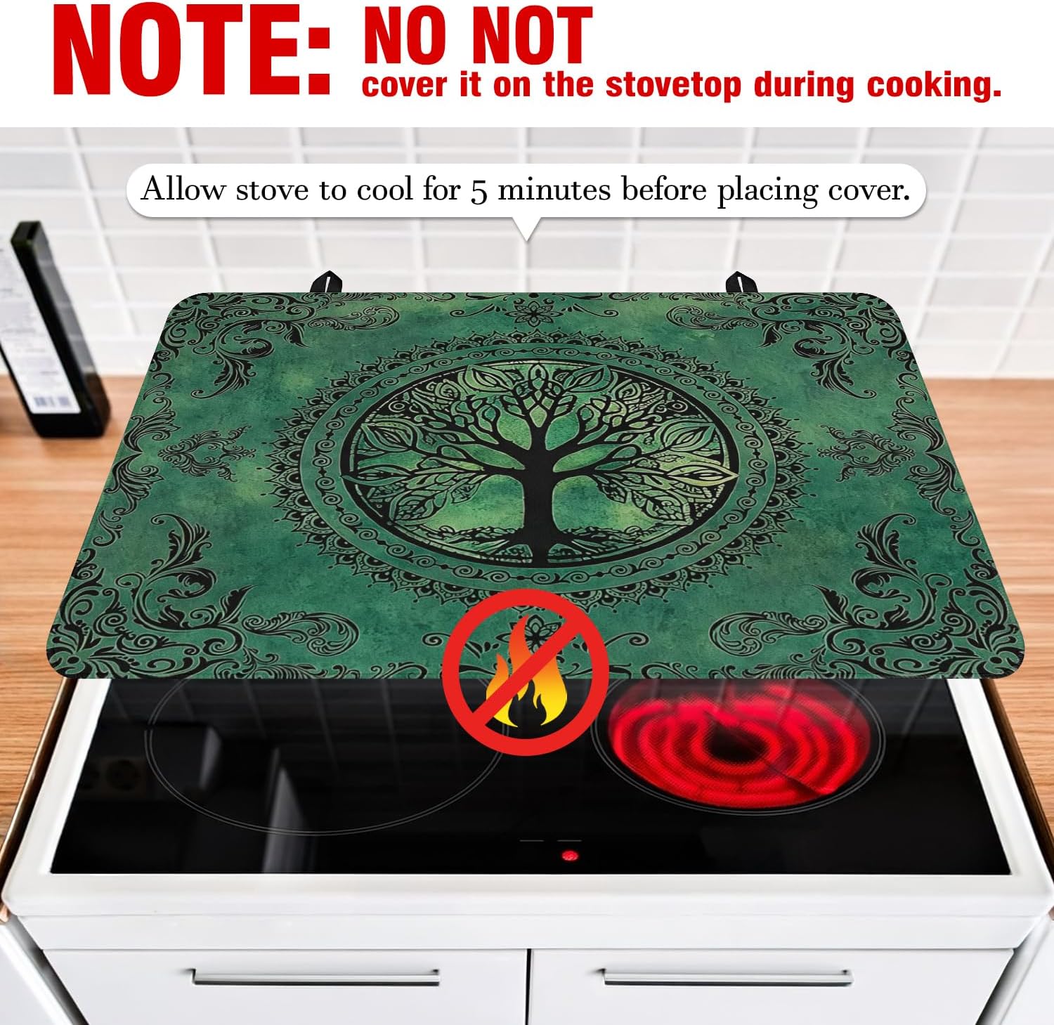 Detalle 2 de Tree of Life Stove Top Cover, 28" x 20