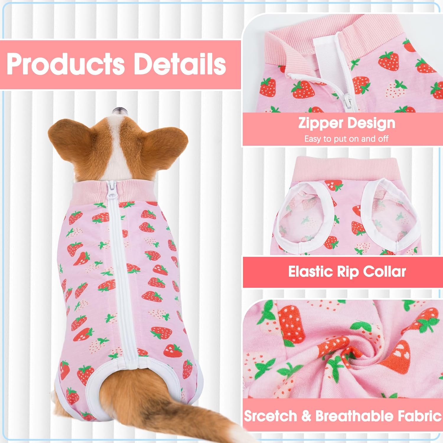 Detalle de BRKURLEG Dog Recovery Suit XL