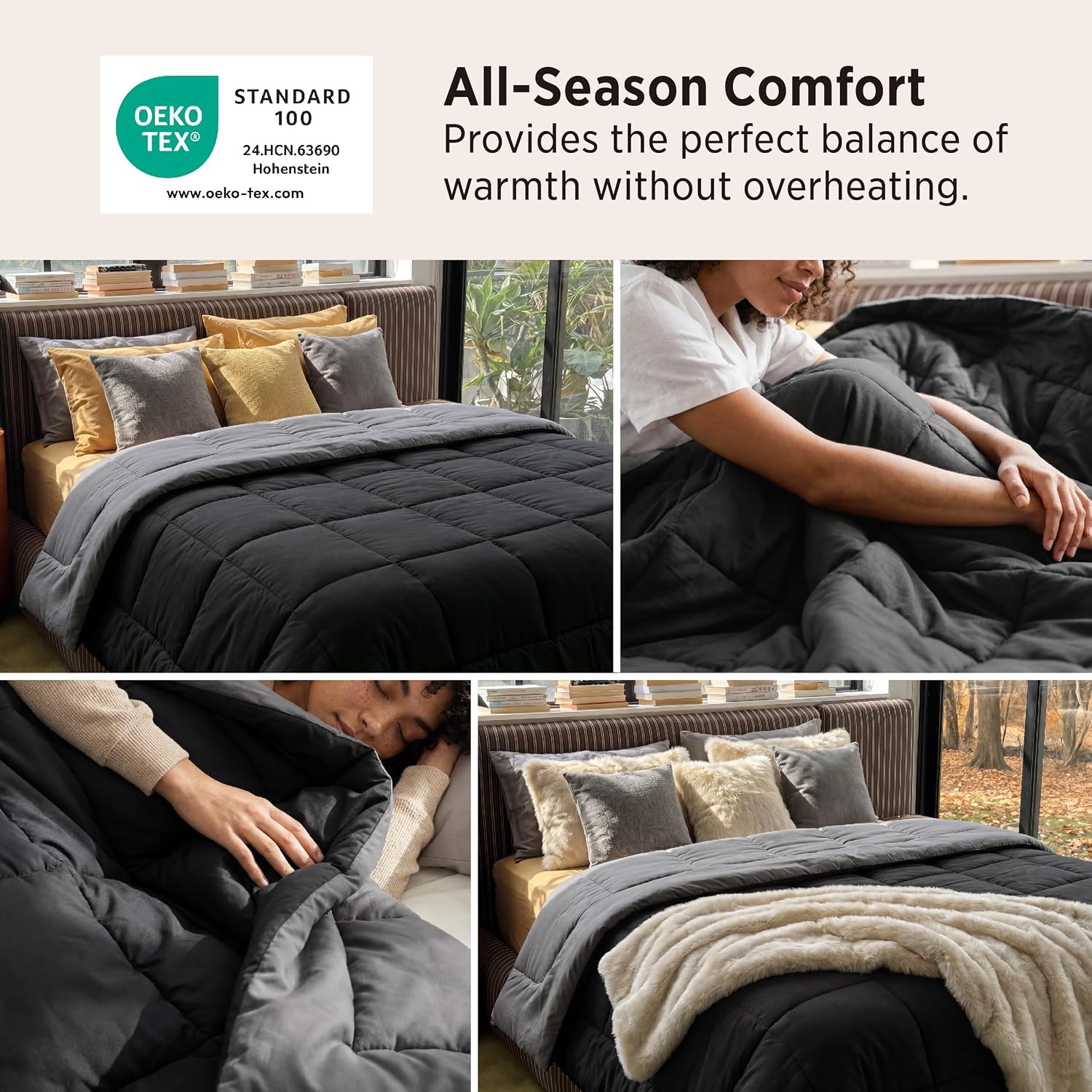 Detalle de Bedsure Queen Comforter 88 x 88 in