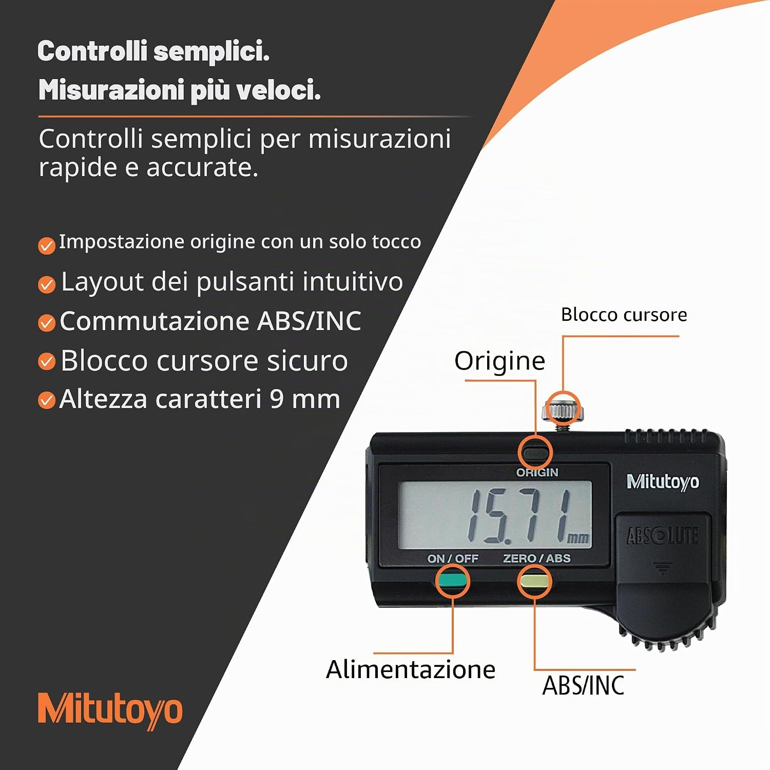 Thumbnail 3 de Mitutoyo 500-181-30 Calibro digitale ABS AOS CD-15APX, 0-150 mm | 0,01 mm — origina memorizzata