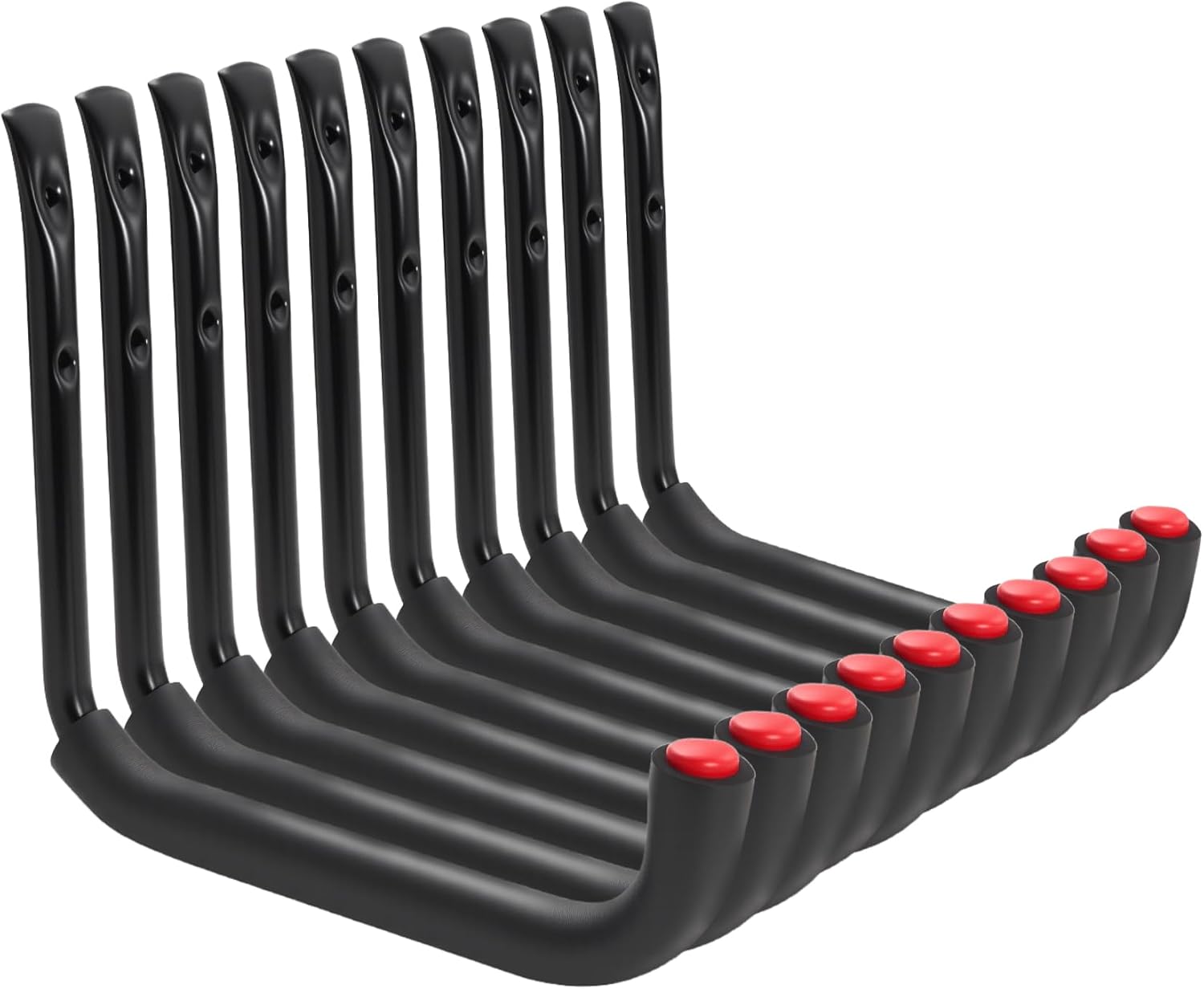Detalle de Sinoer Garage Wandhaken zum Schrauben (25 x 23 cm), 10 Stück – schwere Garagen- und Gerätehalter