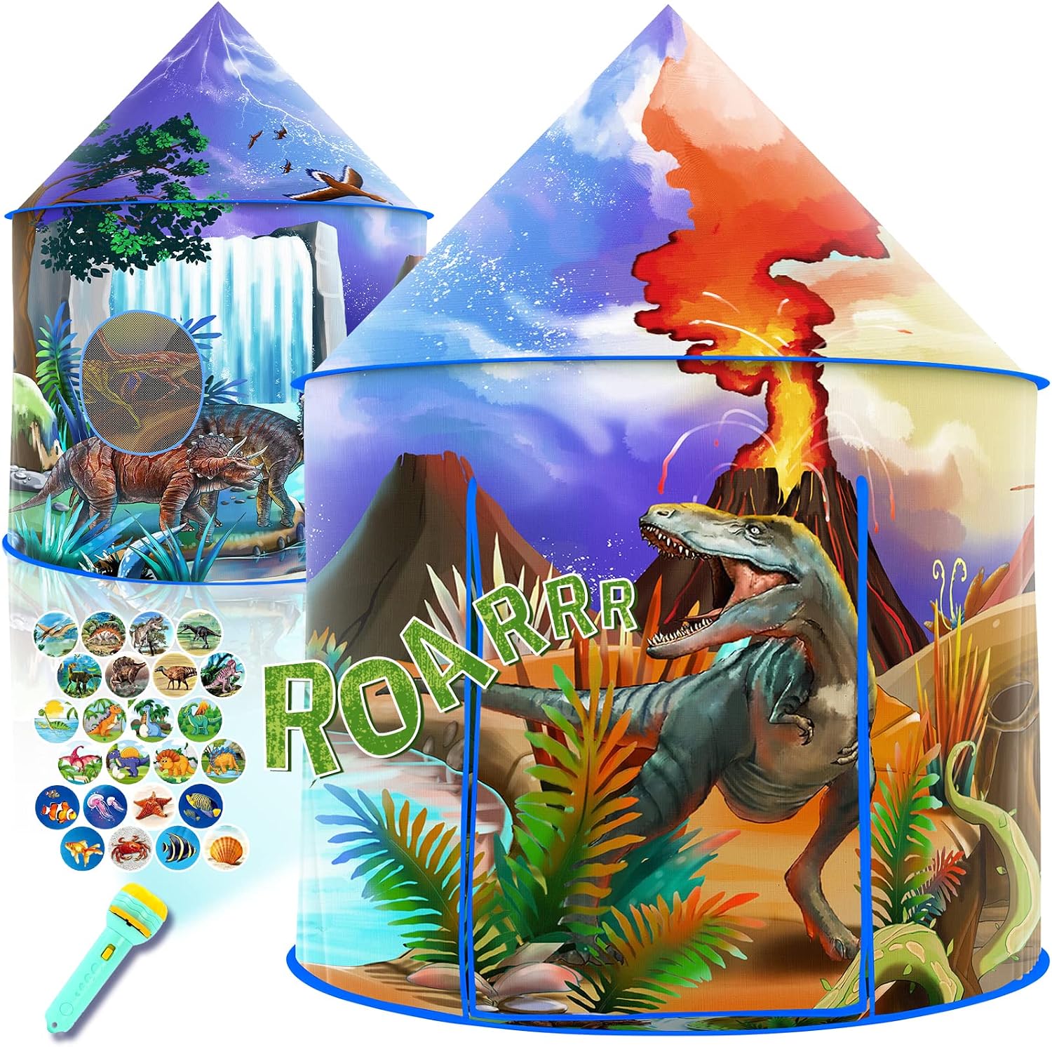 Detalle de Dinosaur Discovery Kids Play Tent: A Spacious, Easy‑Set Pop‑Up Dino World