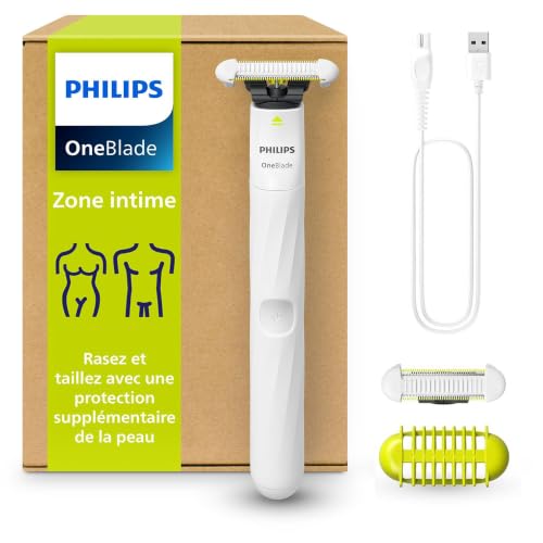 Detalle de Philips OneBlade Intimate QP1924/30 — rasage intime avec protection cutanée SkinProtect